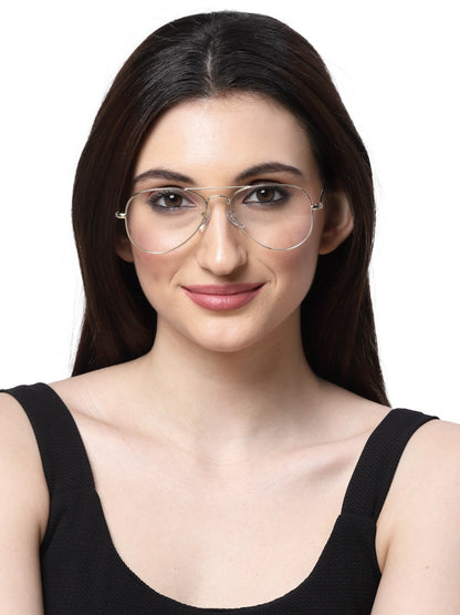 Gold Aviator Unisex Spectacle Frame