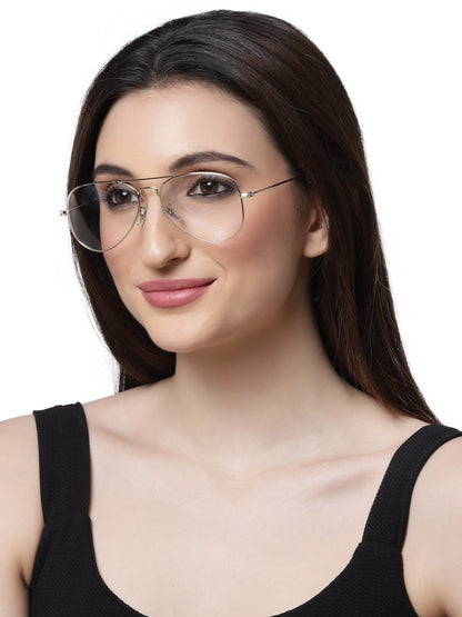 Gold Aviator Unisex Spectacle Frame