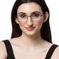 Sleek Black Rectangle Spectacle Frame