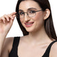 Sleek Black Rectangle Spectacle Frame