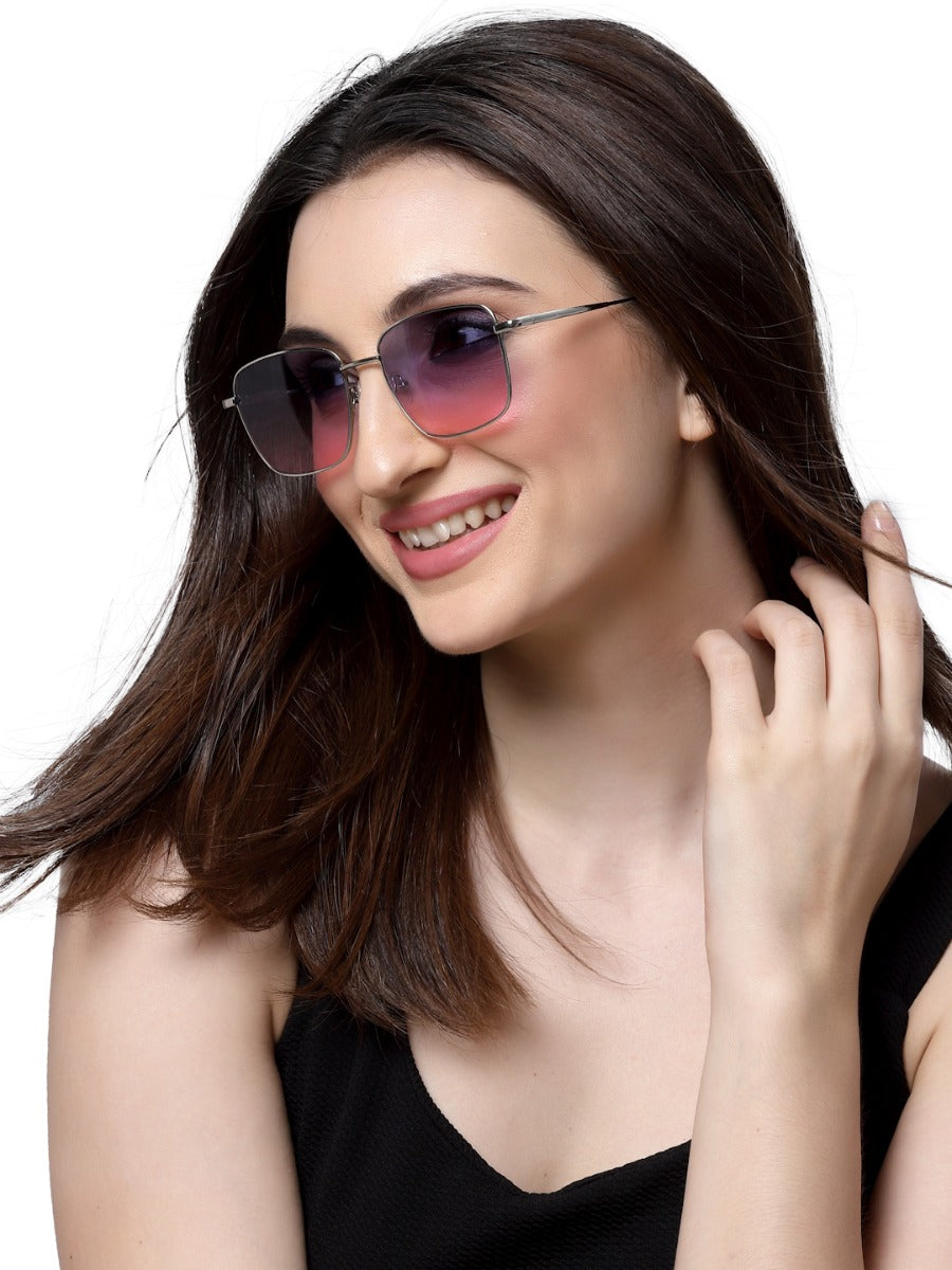 Gradient Blue Pink Sunglasses