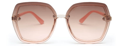 Light Brown Pink UV Sunglass for Women