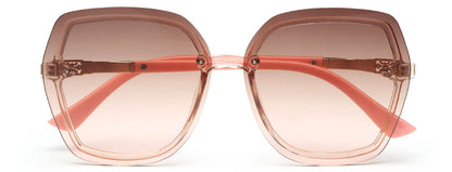 Light Brown Pink UV Sunglass for Women