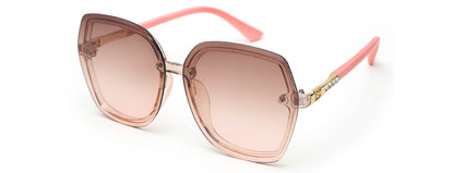 Light Brown Pink UV Sunglass for Women