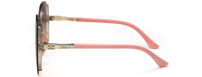 Light Brown Pink UV Sunglass for Women