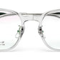 Titanium Transparent Silver Square Eyeglasses