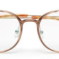 Round Shaped Transparent Brown Shades Glasses