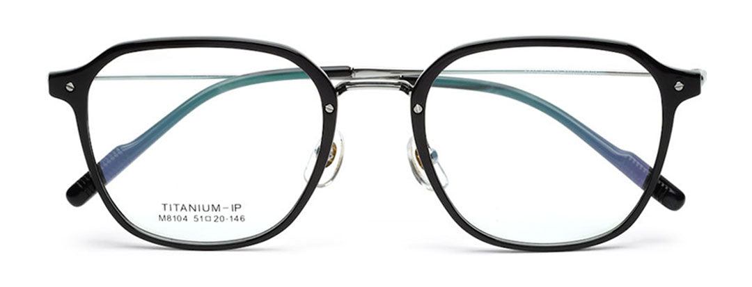 Black Full Rim Glass Frame Specs for Men