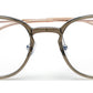 ZENITH TITANIUM ROUND BEIGE GLASSES FOR MEN WITH ROSE GOLD TEMPLE