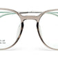 Trendy Titanium Transparent Mens Clear Frame Glasses with Silver Temple