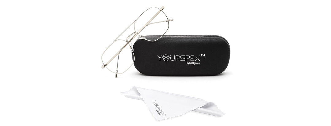 Sliver Square Spectacles for Men