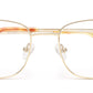 Gold Square Full-Rim Spectacles