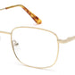 Gold Square Full-Rim Spectacles