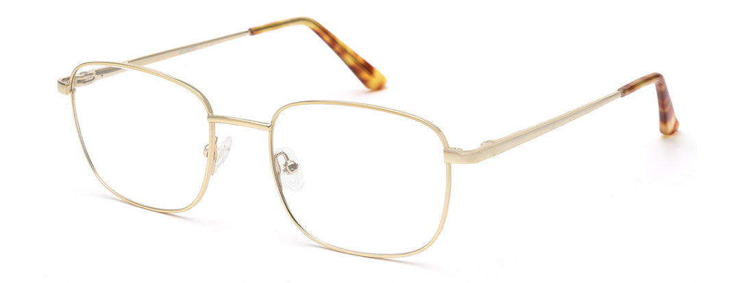 Gold Square Full-Rim Spectacles