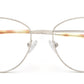 Silver Cat-eye Spectacles with Gold Tort