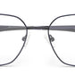 Full-Rim Navy Blue Square Spectacles