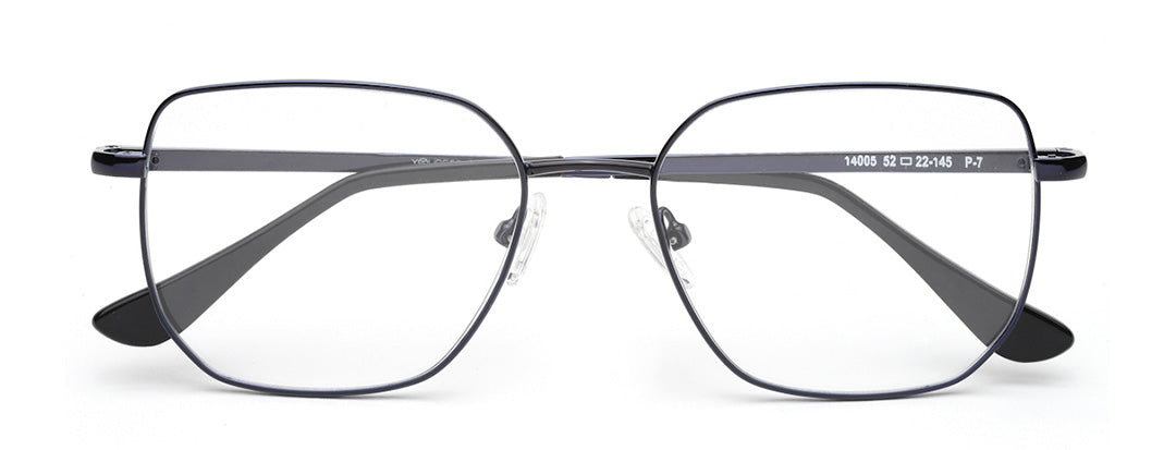 Full-Rim Navy Blue Square Spectacles