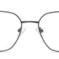 Full-Rim Navy Blue Square Spectacles