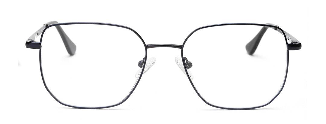 Full-Rim Navy Blue Square Spectacles