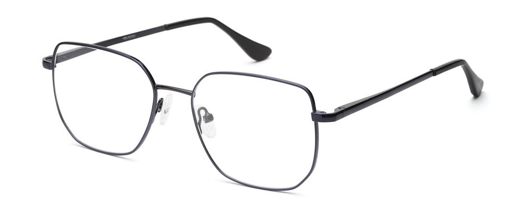 Full-Rim Navy Blue Square Spectacles