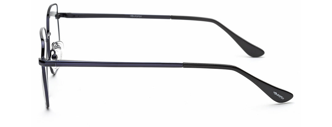 Full-Rim Navy Blue Square Spectacles