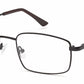 Sleek Black Rectangle Spectacle Frame