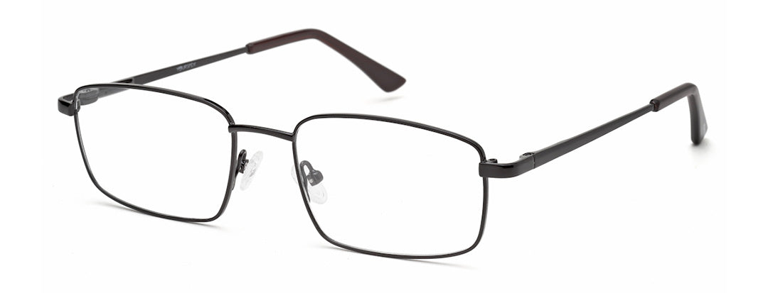 Sleek Black Rectangle Spectacle Frame