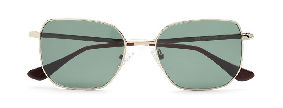 Green Square Unisex Sunglasses