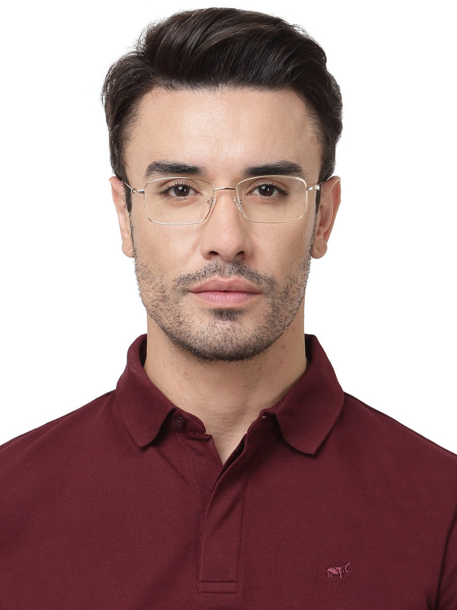 RECTANGLE FRAMES FOR MEN WITH TORT TEMPLE