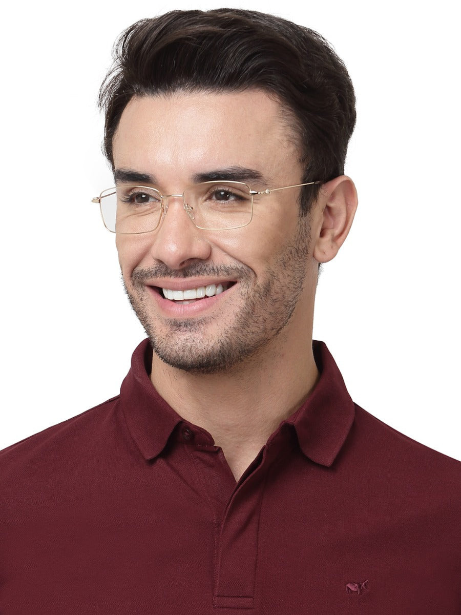 RECTANGLE FRAMES FOR MEN WITH TORT TEMPLE