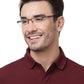 HALF RIM WINE SPECTACLES FOR MEN