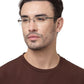 HALF RIM BLACK EYEGLASS FOR MEN