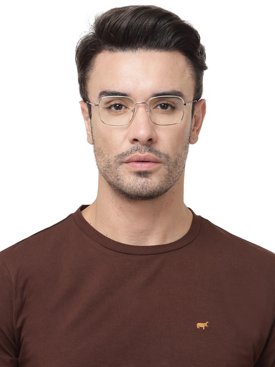 SQUARE METALLIC UNISEX EYEGLASSES