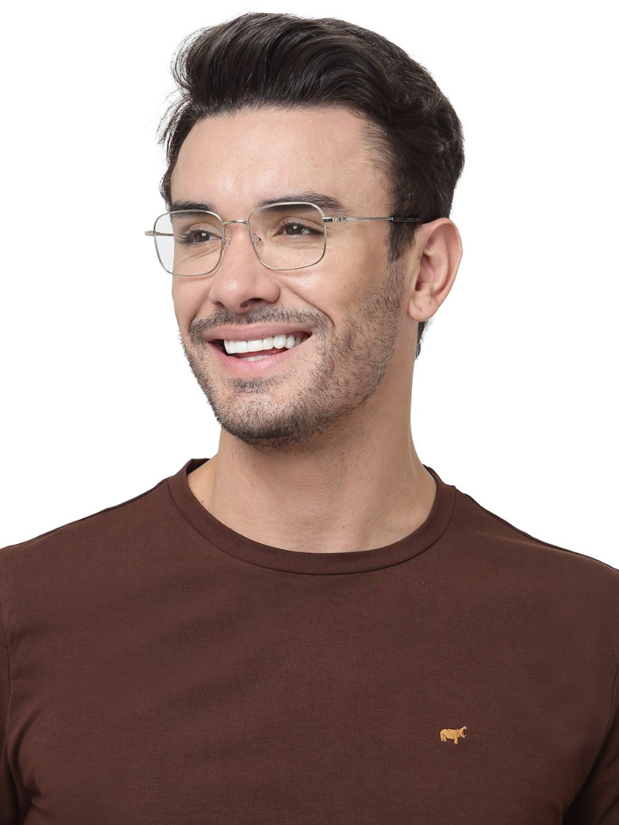 SQUARE METALLIC UNISEX EYEGLASSES