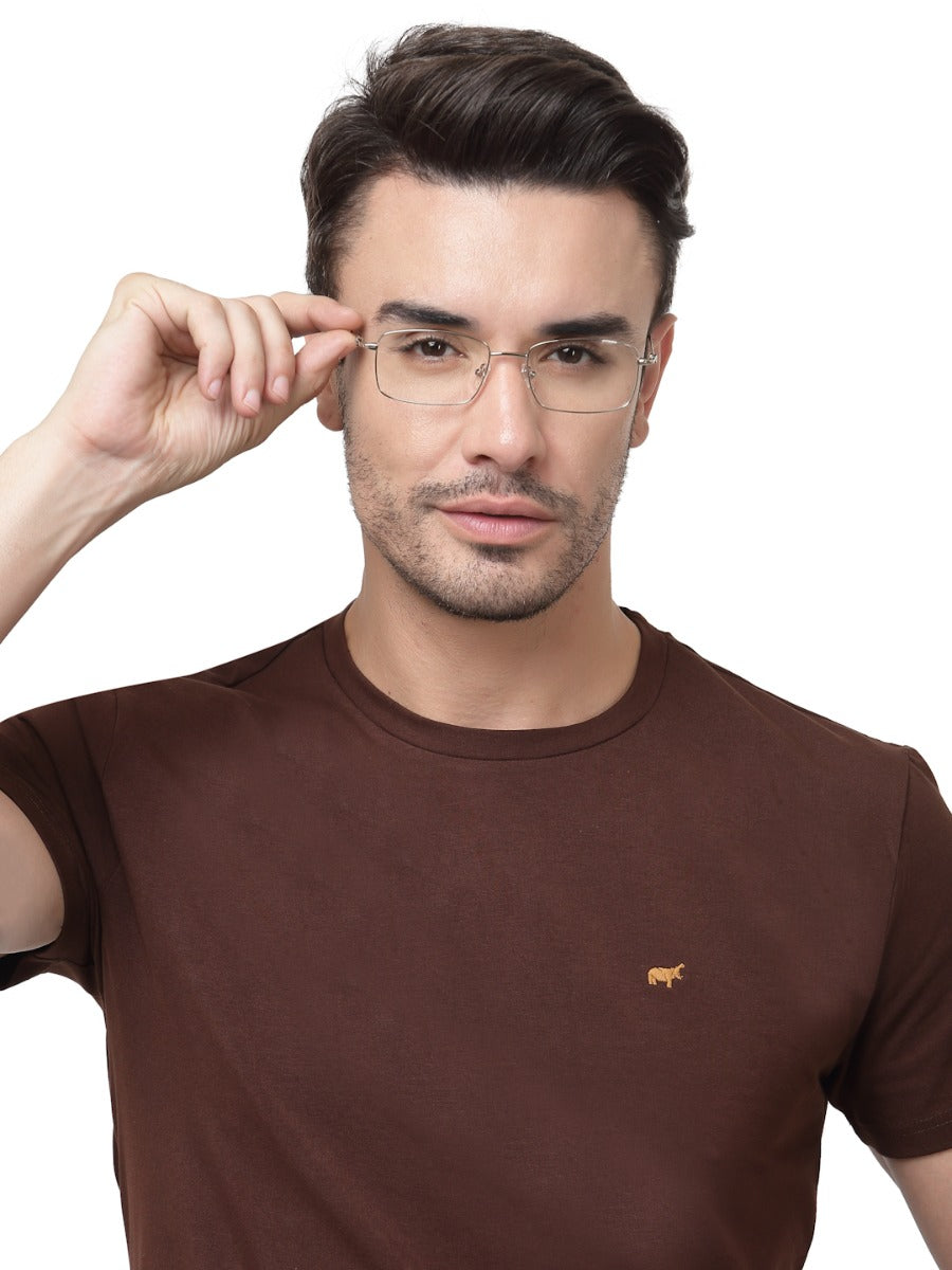 SUPER STYLISH SILVER FULL RIM UNISEX SPECTACLES