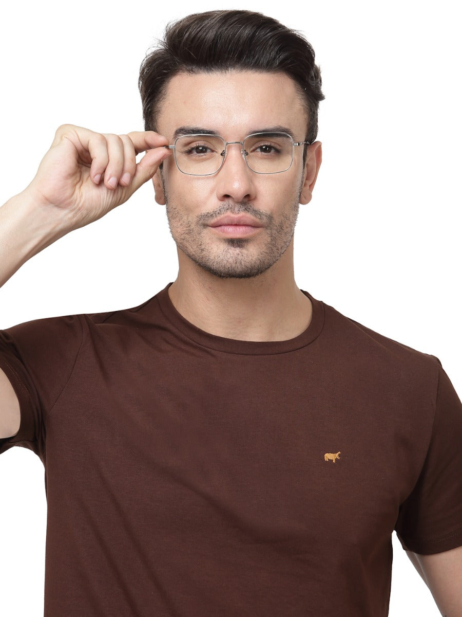 UNISEX METALLIC GREY EYEGLASSES