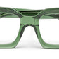 Thick Green Square Full Rim Acetate Frame