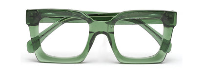 Thick Green Square Full Rim Acetate Frame