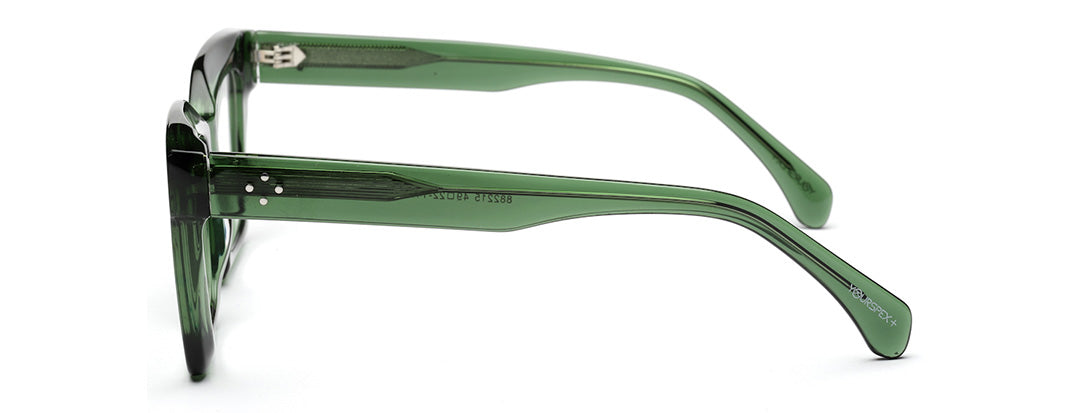 Thick Green Square Full Rim Acetate Frame