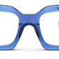 Thick Blue Square Full Rim Acetate Frame