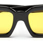 Vintage Thick Yellow Square Sunglass