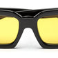 Vintage Thick Yellow Square Sunglass