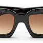 Thick Square Gradient Brown Sunglass