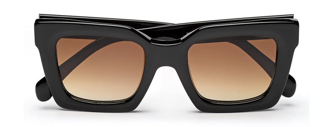 Thick Square Gradient Brown Sunglass