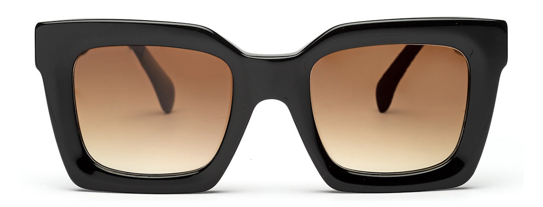 Thick Square Gradient Brown Sunglass