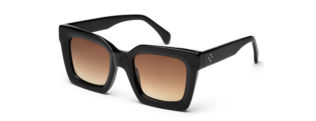 Thick Square Gradient Brown Sunglass