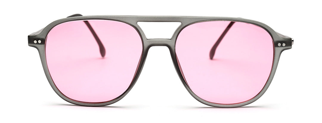 Retro Pink Square Sunglass