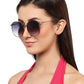 Gradual Blue Oval Shaped UV Sunglass for Women