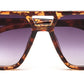 Transparent Leopard Square Sunglasses