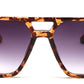 Transparent Leopard Square Sunglasses